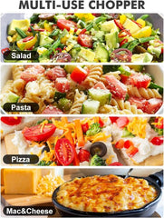 Geedel Vegetable Chopper, Onion Chopper Pro Food Chopper, Kitchen Vegetable Slicer Dicer Cutter Grater, Veggie Chopper with container for Salad Onion Potato Carrot